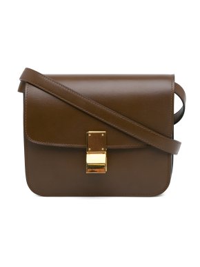 Celine Brown Teen Classic Box Bag