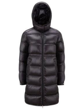 Moncler Black Quilted Meillon Long Down Jacket