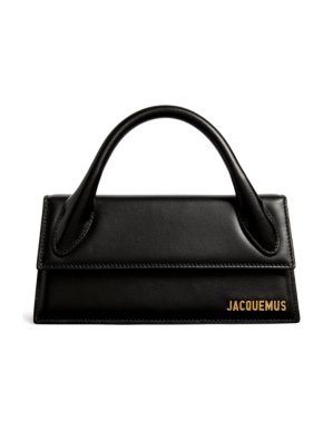 Jacquemus Black Leather Le Chiquito Long