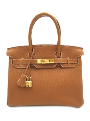 Hermes Birkin 30 Retourne in Gold Togo Leather with Gold Hardware