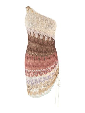 Missoni Crochet One Shoulder Mini Dress