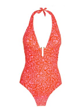 Heidi Klein Floral Limpopo Halter Neck Swimsuit