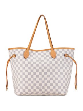 Louis Vuitton Damier Azur Neverfull MM Tote Bag