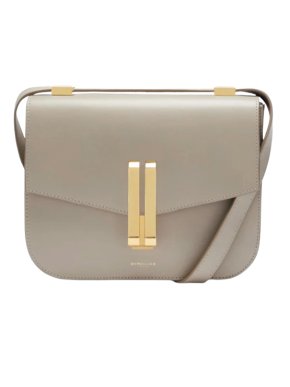 Demellier Taupe Vancouver Leather Bag