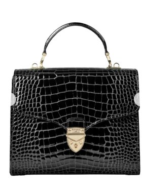 Aspinal Of London Croc Embossed Mayfair Top-Handle Bag