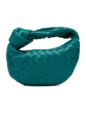 Bottega Veneta Teal Mini Intrecciato Jodie