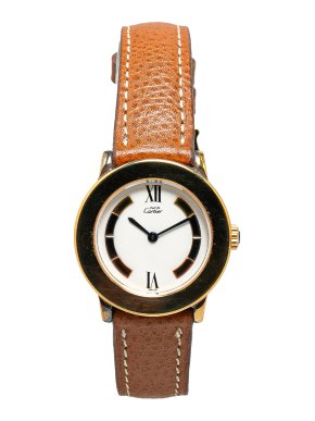 Cartier Quartz Gold Plated Must de Cartier Trinity Vermeil Watch