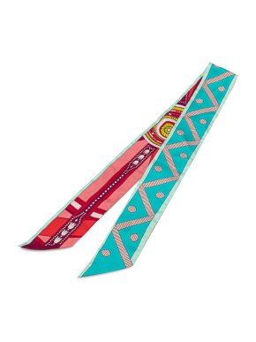 Hermes Balade en Berline Silk Twilly Scarf