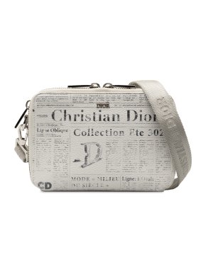 Dior x Daniel Arsham Newspaper Print Camera Bag