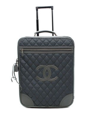 Chanel Charcoal Grey 2.55 Nylon Suitcase