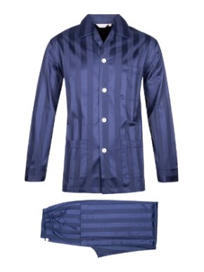 Derek Rose Lingfield Stripe Pyjama Set