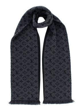 Louis Vuitton Grey Monogram Scarf