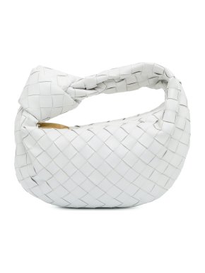 Bottega Veneta White Mini Intrecciato Jodie