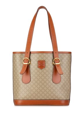 Celine Brown Macadam Shoulder Bag