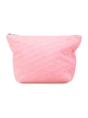 Balenciaga Pink Medium BB Monogram Sponge Pouch