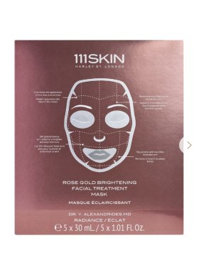 111 Skin Rose Gold Brightening Facial Treatment Mask (5 x 30ml)