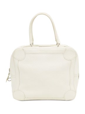 Hermes White Taurilion Clemence Omnibus Shoulder Bag