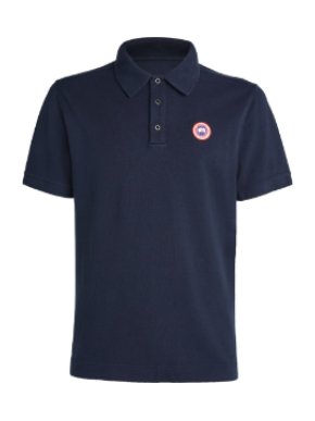 Canada Goose Navy Beckley Polo Shirt