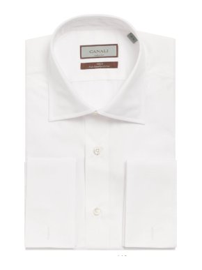 Canali White Poplin Modern Shirt