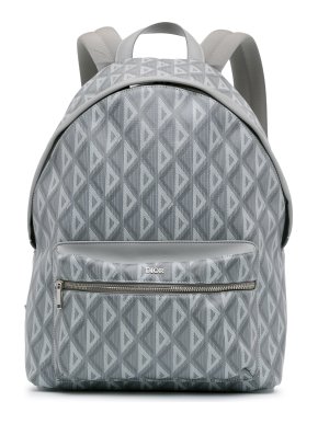 Dior Grey  Diamond Rider Backpack