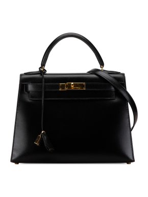 Hermes Black Box Calf Kelly Sellier 28