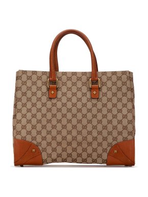 Gucci Monogram GG Canvas Nailhead Tote Bag