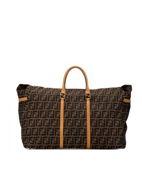 Fendi Louis Vuitton Brown Zucca Canvas Travel Bag