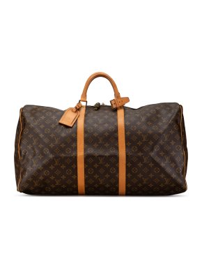 Louis Vuitton Coated Canvas Monogram Keepall 60
