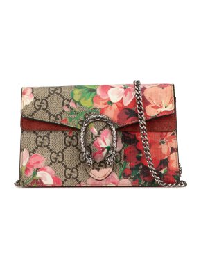 Gucci Super Mini GG Supreme Blooms Dionysus Crossbody Bag