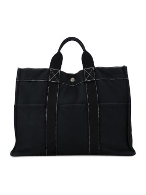Hermes Black Fourre Tout MM Tote Bag