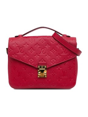 Louis Vuitton Red Monogram Empreinte Pochette Metis