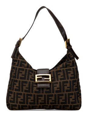Fendi Brown Zucca Canvas Shoulder Bag