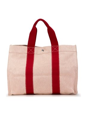 Hermes Pink Toile Bora Bora Tote GM