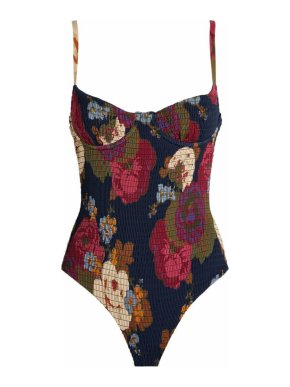 Sir Swim Garcia Floral Print Ruched Swimsuit