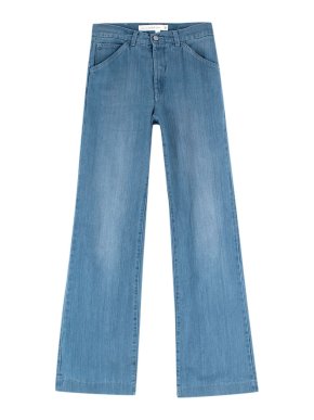 Victoria Beckham High Waisted Wide Leg Jeans