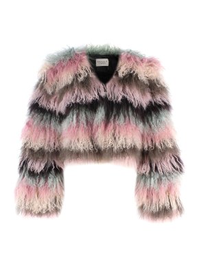 Charlotte Simone Limited Edition Mongolian Lambskin Shearling Candy Jacket