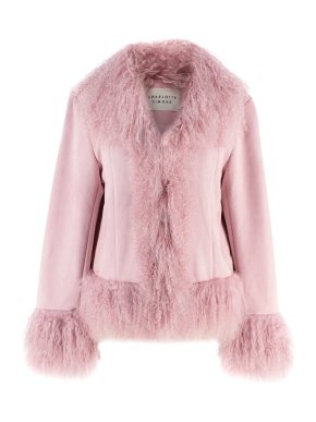 Charlotte Simone Pink Goldie Afghan Coat