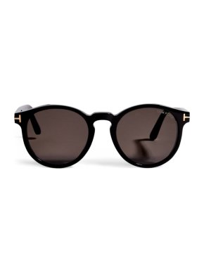 Tom Ford Black Ian Round Sunglasses