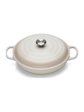 Le Creuset Cream Cast Iron Shallow Casserole Dish (30cm)