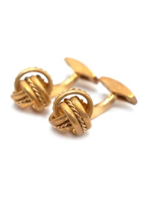 Tateossian Gold-Plated Silver Knot Cufflinks