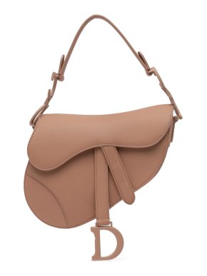 Dior Nude Mini Leather Saddle Bag