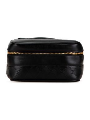 Chanel Black Lambskin CC Vanity Case