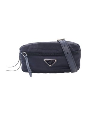 Prada Midnight Blue Tessuto Belt Bag