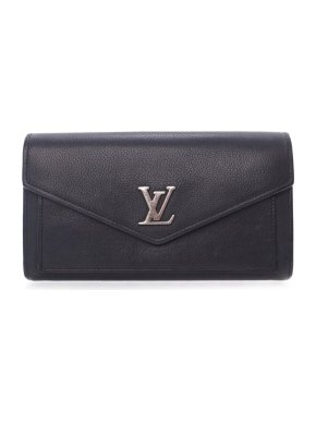 Louis Vuitton Black Lockme Long Wallet