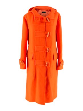 Joseph Orange Maken Wool Duffle Coat