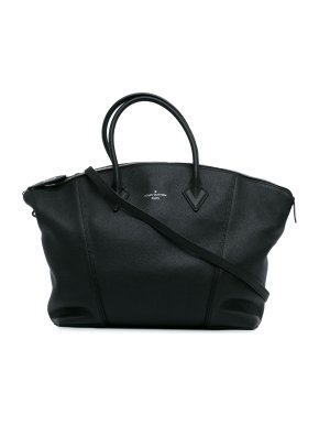 Louis Vuitton Black Taurillon Soft Lockit MM Tote