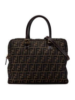 Fendi Brown Zucca Canvas Business Bag
