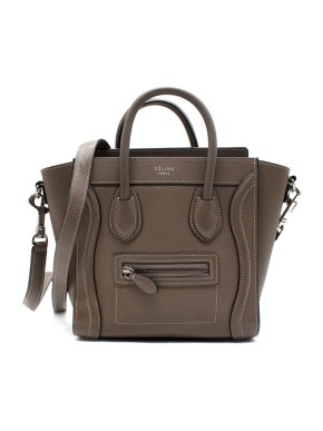 Celine Taupe Nano Luggage Bag