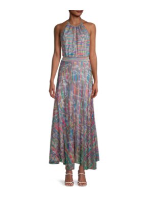 Missoni Multicoloured stretch-silk Halter Neck Dress 1