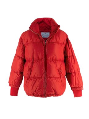 Prada Red  Puffer Jacket 1